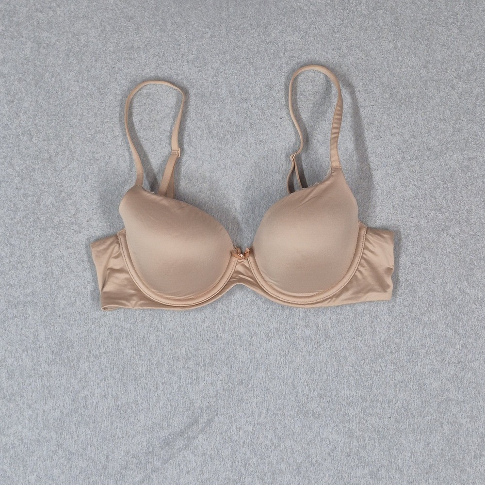 Victoria's Secret Women Bra 34C Beige Body By Lined Demi Underwired Strap